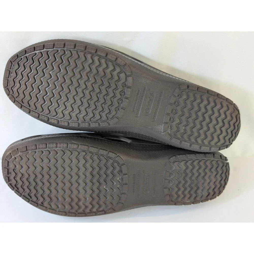 Crocs Tideline Sport Leather Loafers Men’s Size 11 Espresso Dark Brown #12197